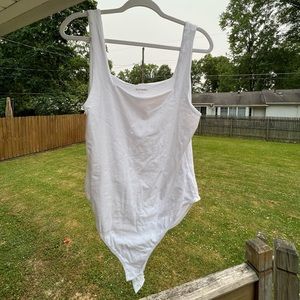 XL white bodysuit
